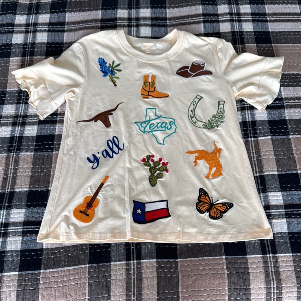 Cream Graphic T-Shirt